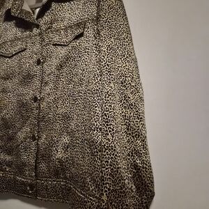Worthington Silk Animal Print Blazer